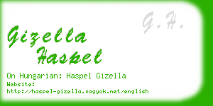 gizella haspel business card